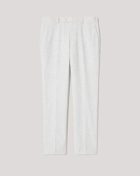 Winter White Slim Stretch Marle Tailored Pant 